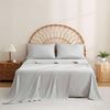 JSD Light Grey Twin Sheet Set with Side Pocket Corner Straps, 3 Piece Soft Kids Microfiber Bed Sheets Extra Deep Pocket