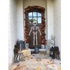 Mud Pie Halloween Skeleton Door Hanger, White, 59" x 19"
