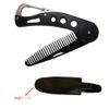 Set of 2 Folding Beard Comb, Pocket Comb, Stainless Steel, Men's, Foldable, Anti-Static, Portable Comb, Birthday Gift
