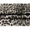 Faux Leather PU Vinyl Fabric Material Leopard Print Grey 1MTR