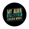 Funny Chicken Wing Lover Gift for Snack Enthusiasts PopSockets Adhesive PopGrip