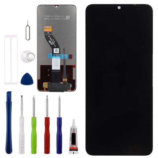 Vvsialeek Replacement OLED Display Compatible with Redmi 14C/14R/A3 Pro/A4 5G/Poco C75 LCD Touch Screen with Toolkit Fingerprint Function