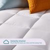 Sleep Innovations Dual Layer 4 Inch Memory Foam Mattress Topper, Queen Size, ...