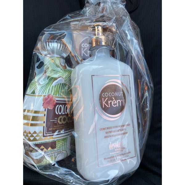 ❤️ Devoted Creations COLOR ME COCO LOTION & MOISTURIZER & BODY WASH Gift set