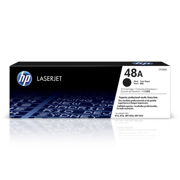 HP 48A Black Toner Cartridge | Works with HP LaserJet Pro M15, M16 Series, HP LaserJet Pro MFP M28, M29 Series | CF248A