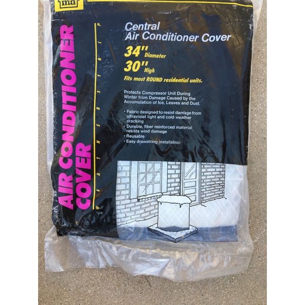 Air Conditioner Cover Outside Round 34x30 inch Macklanburg Duncan 3426 New USA