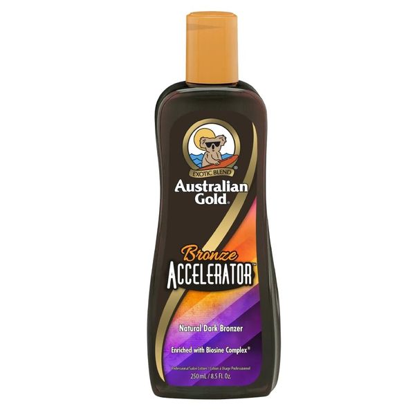 Australian Gold BRONZE ACCELERATOR Natural Dark Bronzer Tanning Lotion