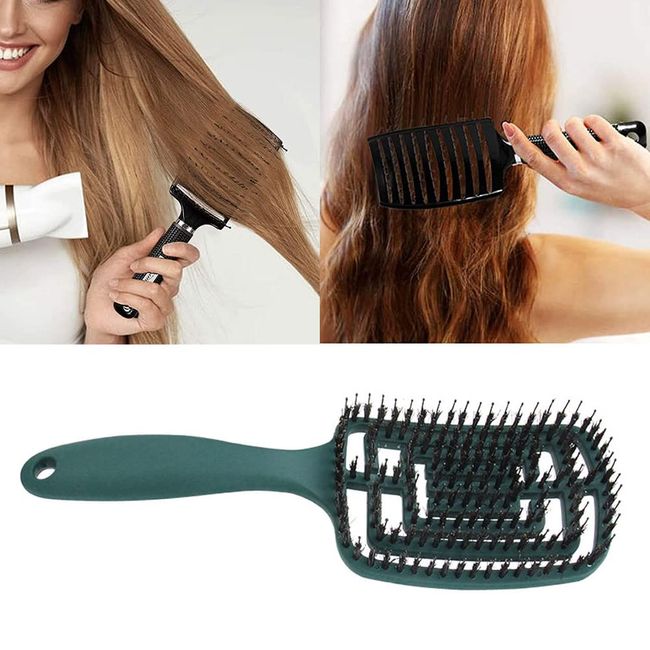 Wet Hair Brush Detangling Brush for Wet & Dry, Curved Vented Brush