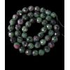 Rare Ruby Zoisite Bead Strand - 16" - Male/Female Energy Balancer | 8mm | 49 Bds