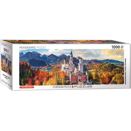 EuroGraphics 5444 Neuschwanstein Castle Bavaria Germany Panoramic Puzzle (1000 Piece)