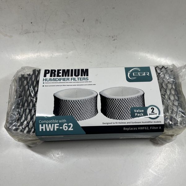 EFP Humidifier Filter Wick for Holmes HWF62 Holmes Cool Mist (2-Pack) NEW