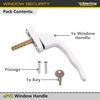 Sterling LWH1W uPVC Window Handle Inline WH