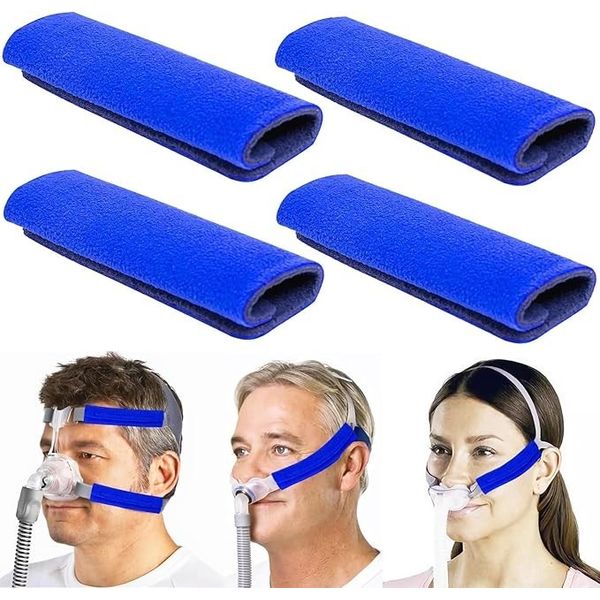 4 Pack CPAP Strap Covers, Cpap Mask Liners for Cpap Machine Soft Fabric Face Pad