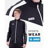 JAKO Kinder Polyesterjacke Power, Schwarz, 140