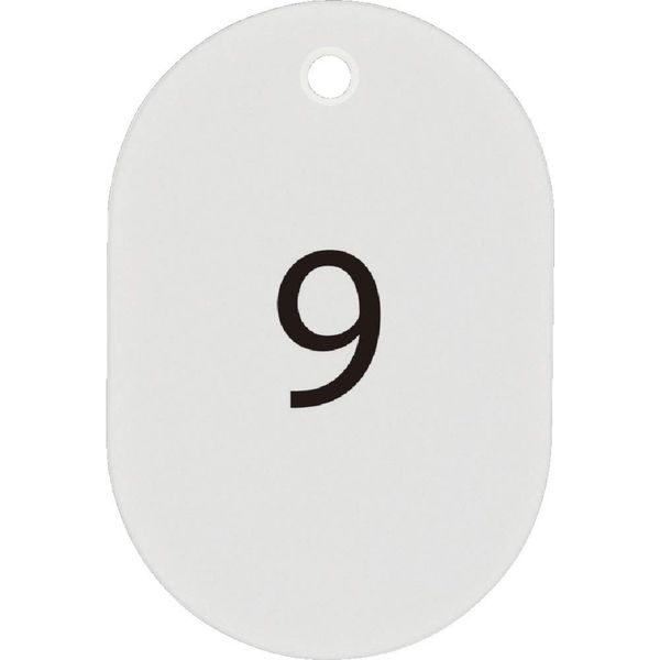 Open Industry BF-70-WH Number Tags, Small Bills, Luggage Tags, Numbered Tickets, Small, White, 25 Pieces, No. 1-25 Set