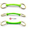 2" Loose Ring Durable Rubber Horse Pony Bit Snaffle COB Bradoon Mullen Green Bit (5")