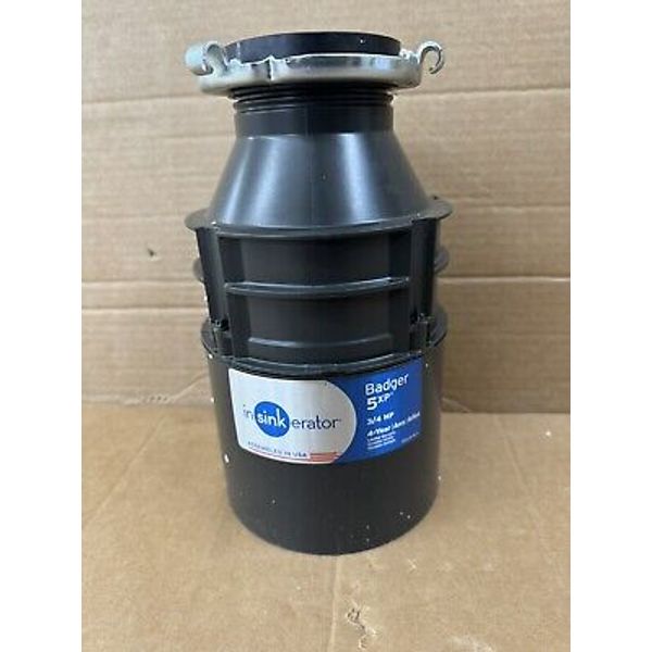 Badger 5XP Garbage Disposal, Standard Series 3/4 HP Continuous Feed Food Wast...