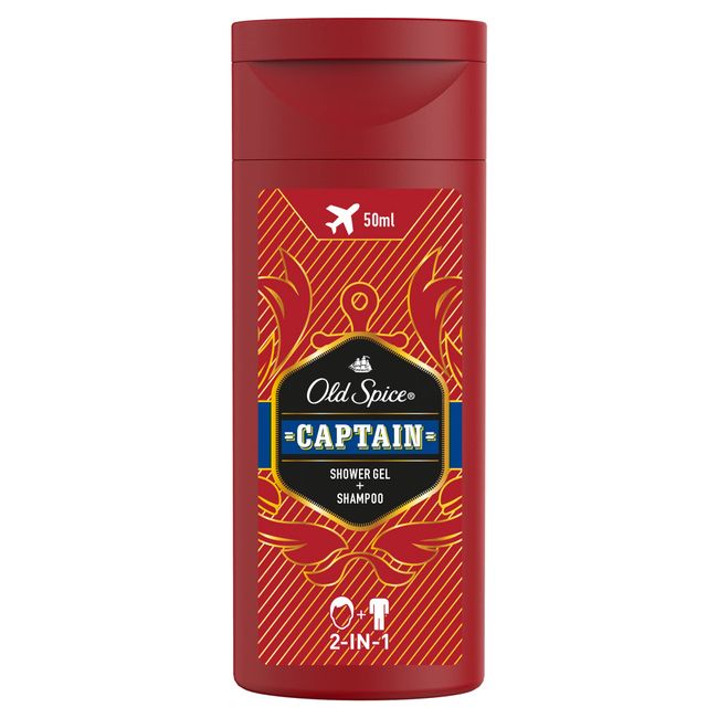 Old Spice Captain Erkek İçin Duş Jeli ve Şampuan 50 ml