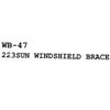 Chaparral Windshield Braces WB-47 | 223 Sunesta Stainless (Pair)