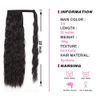 YEESHEDO 2 Pack Ponytail Extensions, Wrap Around Yaki Ponytail Extension and Curly Ponytail Magic Hairpiece Synthetic Hair Extension For Women (24inch,Black)
