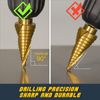 TITANIUM Step Drill Bit Set Unibit Industrial Reamer reaming 28 SIZES 1/8 - 3/4"