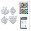 Spellbinders Enchanting Suit Facets Press Plate, Metal