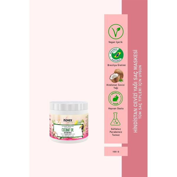 Coconut Oil - Besleyici Ve Kırılmaya Karşı Onarıcı Saç Maskesi 100g -