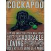 The Original Metal Sign Fridge Magnet - Black Cockapoo