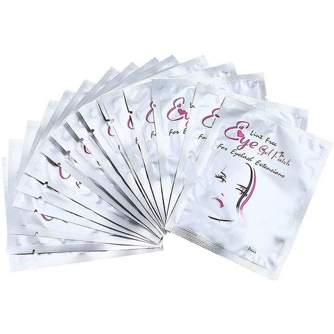 Beauty+ Eyelash Gel pads 50 Pairs Under Eye Patches Isolation Eyelash Extension Pads Lint Free Beauty Mask Tool Makeup for Pro Salon and Individual