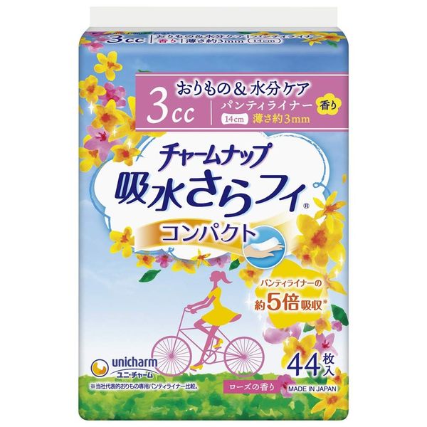 Unicharm Charm Nap Absorbent Soft PL Compact Scent, 44 Pieces