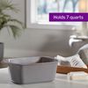 McKesson Rectangular Graphite Wash/Foot Basin 8 Quart - Case of 50