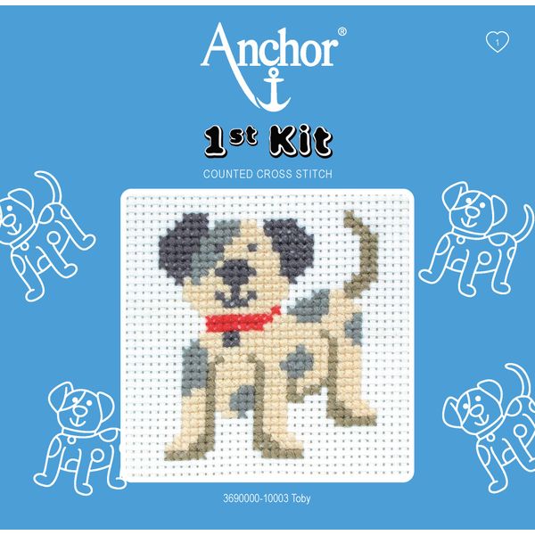 Anchor 3690000-10003 Toby First Cross Stitch Kit