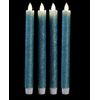 2 Pack Unmatched Taper Candles with Timer and Remote - Set of 8