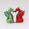 Fine Ceramic Medieval Dragon Salt & Pepper Shakers Set, 4"