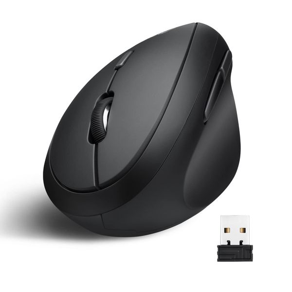 perixx PERIMICE-719 Right-Handed Wireless Mini Vertical Mouse, 3 Level DPI
