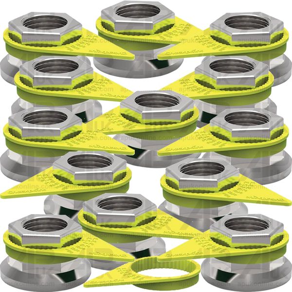 APUK 28x Checkpoint Original Wheel Nut Loosening Indicator Ring 33mm Replacement for Lorry Fleet