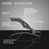 Fromm Soft Matte Gator Clips 4-pack - Black