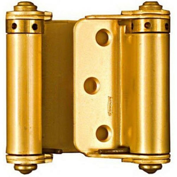 National Hardware V127 Double-Acting Spring Hinge, 3-Inch, Brass