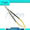GERMAN Castroviejo Micro Scissors Needle Holder Straight  Forceps Dental Eye set