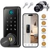 ARPHA Keyless Entry Smart Door Lock＆Handle, Fingerprint Electronic Keypad App