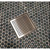 Neodrain 6-Inch Square Shower Drain with Removable Quadrato Pattern Grate,PVC...