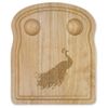 'Peacock Side View' Wooden Breakfast Board (WB00086465)
