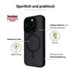 Artwizz IcedClip +Charge Case Compatible with iPhone 16 Pro Max - Matte Design, Back with Soft Touch, Shockproof Protective Case, Night Black