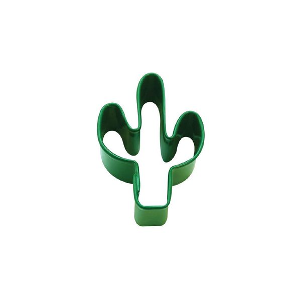 Anniversary House Mini Cactus Poly-Resin Coated Cookie Cutter Green