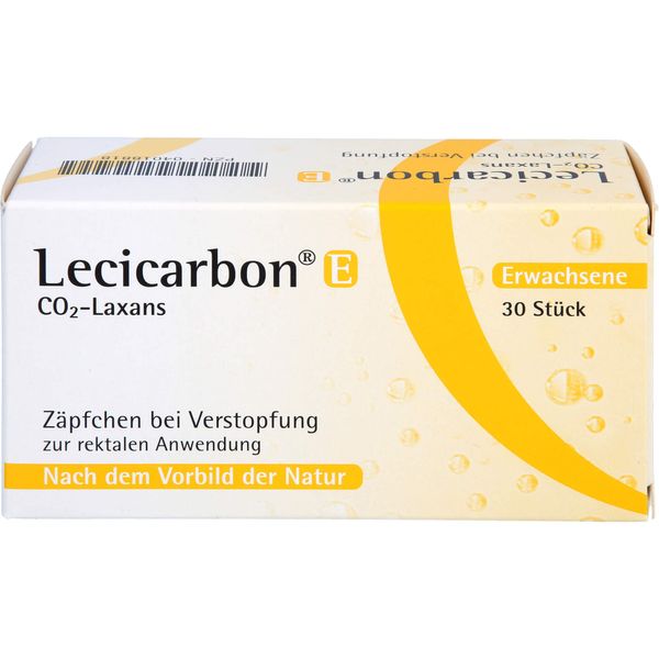 LECICARBON E CO2 Laxans Adult Suppositories Pack of 30