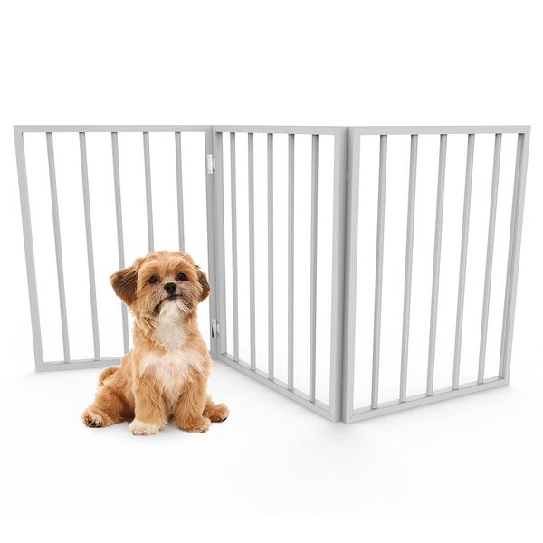 PETMAKER Pet Gate – Dog Gate for Doorways, Stairs or House– Freestan