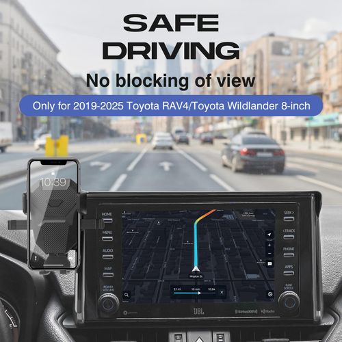 Sunsdrew Car Phone Holder for Toyota RAV4/Wildlander 2019-2025 Accessories,Adjustable Phone Mount for 8-inch Screen,Hands-Free Ultra Stable Phone Stand for All Phones