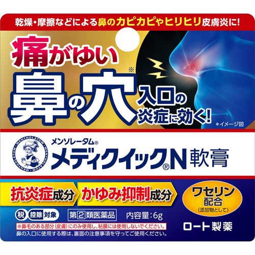 [Designated 2 drugs] Mentholatum Mediquick N Ointment 6g * Products subject to self-medication tax system