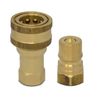 1/2″ NPT ISO 7241-B Brass Quick Disconnect Hydraulic Coupler Set …