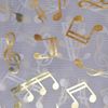 Basic Sense Music Note Foiled Light Weight Scarf, Grey
